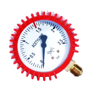 MANOMETR REDUKTORA ACETYLEN 2,5 bar Gwint 1/4