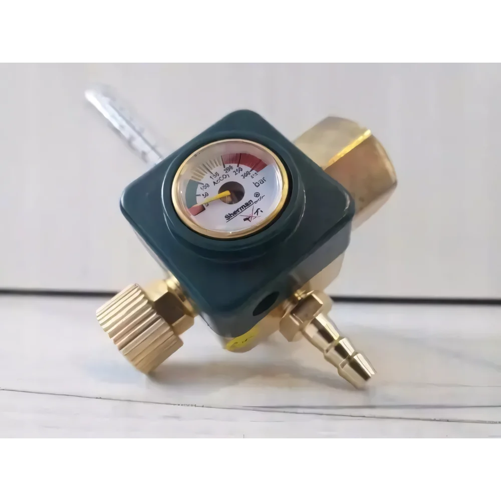 REDUKTOR ARGON CO2 Z ROTAMETREM MINI marki SHERMAN - obrazek 3