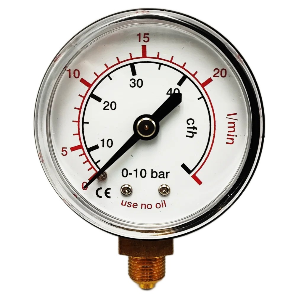 MANOMETR do reduktora MINI ARGON CO2 0-20 bar GWINT 1/8
