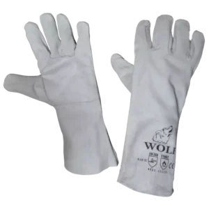 RĘKAWICE SPAWALNICZE SKÓRA BYDLĘCA WOLF długie 35cm