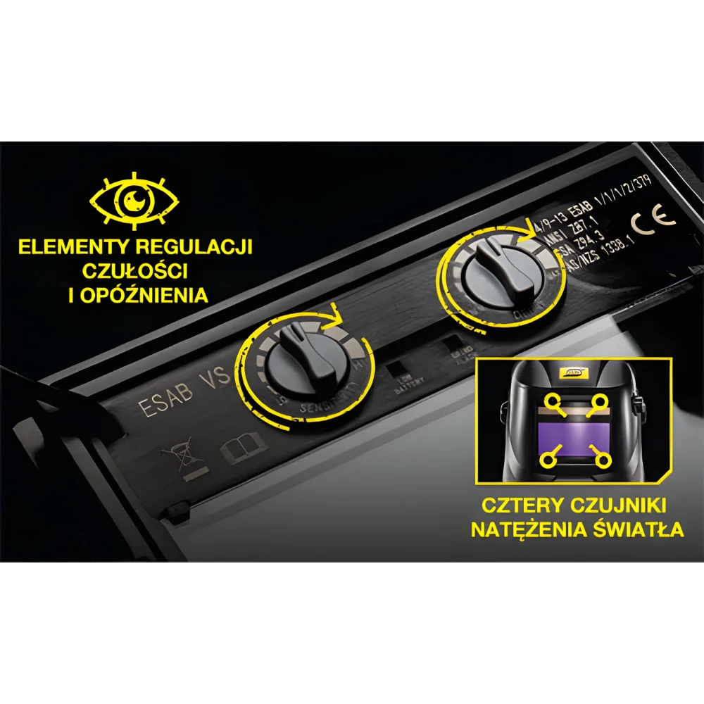 PRZYŁBICA ESAB SAVAGE A40 czarna - obrazek 10