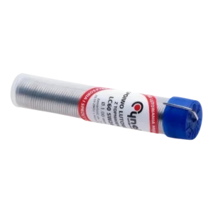 CYNA W FIOŁCE Z TOPNIKIEM DO LUTOWANIA MARKI CYNEL 1,00 mm 3mb