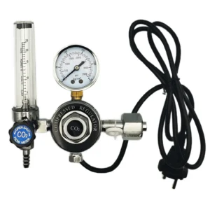 Reduktor Ar/CO2 z jednym rotametrem i podgrzewaczem