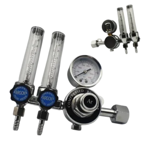 Reduktor butlowy z dwoma rotametrami do Argonu i Co2