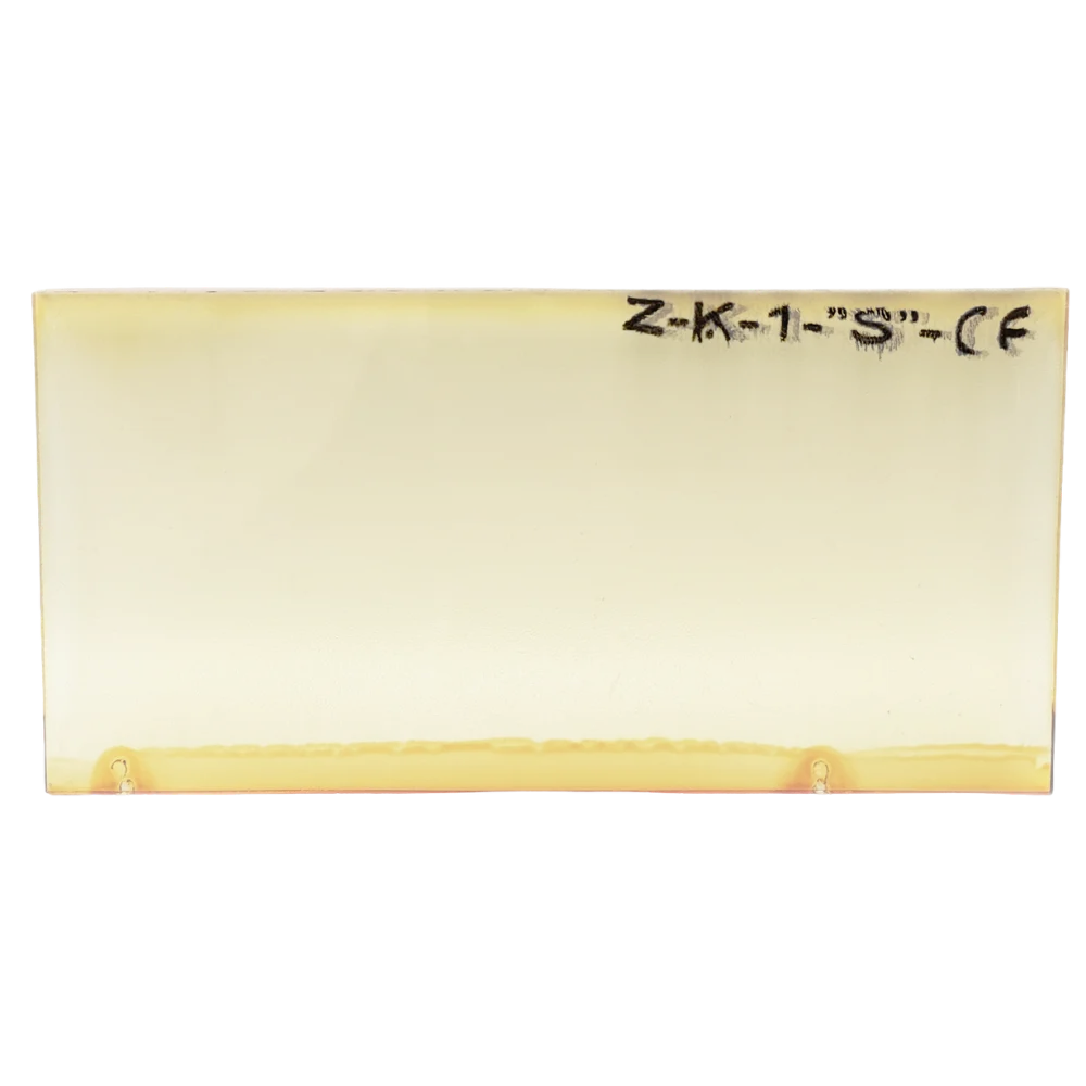 Szkło do maski żółte ANTYODPRYSKOWE 50x100mm